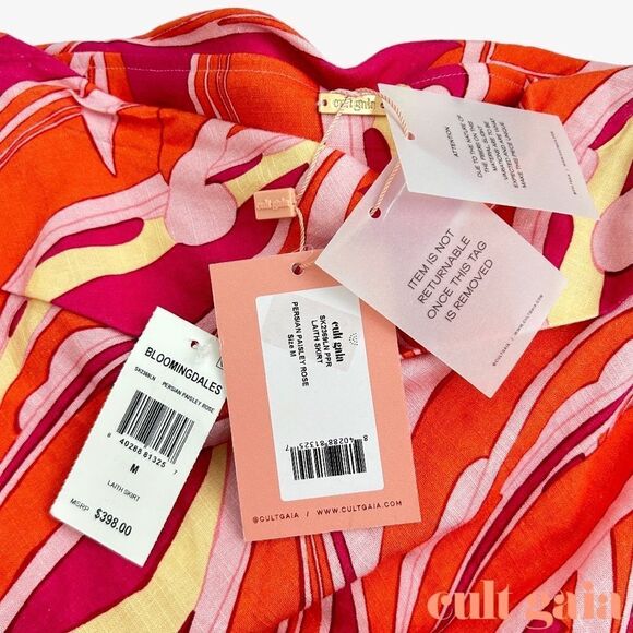 CULT GAIA **NWT** Laith Midi Skirt in Persian Paisley Rose - Fuchsia - Picture 14 of 14